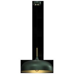 Milagro Pendant Lamp Lincoln Green/Gold 1XE27 35cm in Green - thumbnail 6