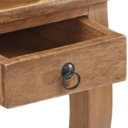 Berkfield Home Beautiful Bed Cabinet 28x28x46 cm Solid Mango Wood in Brown - Size: 28 x 28 x 46 cm - thumbnail 7