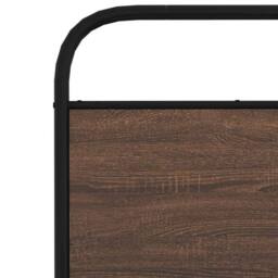 Berkfield Home Bed Frame without Mattress 140x190 cm Brown Oak Engineered Wood - thumbnail 8
