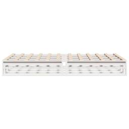 Berkfield Home Bed Frame without Mattress White 120x200 cm Solid Wood Pine - Size: Small Double - thumbnail 5