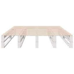 Berkfield Home Bed Frame without Mattress White 120x200 cm Solid Wood Pine - Size: Small Double - thumbnail 4