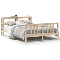 Berkfield Home Bed Frame with Headboard without Mattress 120x200 cm in Brown - thumbnail 2