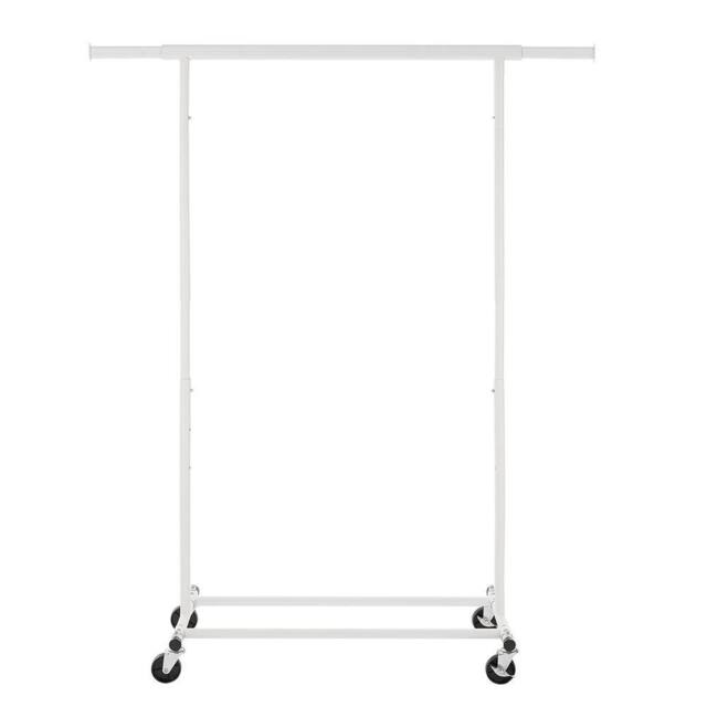 FLAVORA Chrome-Heavy Duty Clothes Rail Extendable Top Bar in Silver - Size: 500mm - image 1