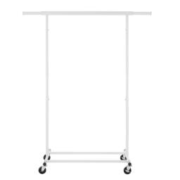 FLAVORA Chrome-Heavy Duty Clothes Rail Extendable Top Bar in Silver - Size: 500mm - thumbnail 1