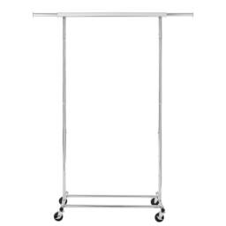 FLAVORA Chrome-Heavy Duty Clothes Rail Extendable Top Bar in Silver - Size: 500mm - thumbnail 5