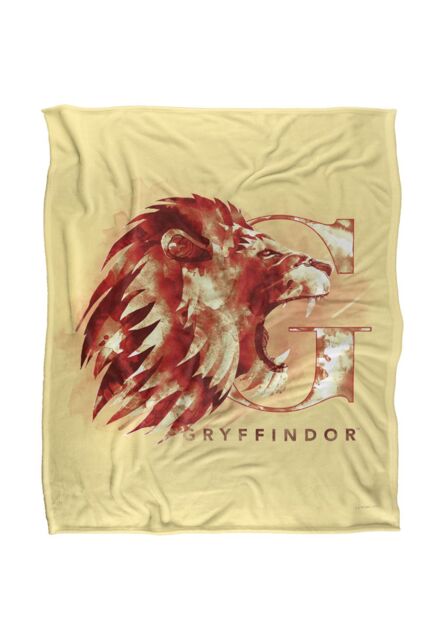 Harry Potter Gryffindor Wash Officially Licensed Silky Touch Super Soft Throw Blanket 152x127 cm in White - image 1