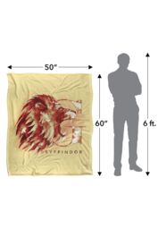 Harry Potter Gryffindor Wash Officially Licensed Silky Touch Super Soft Throw Blanket 152x127 cm in White - thumbnail 5