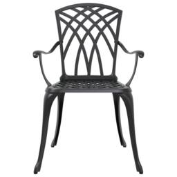 Berkfield Home Set of 3 Black Cast Aluminium 150x90x72 cm Durable - Size: 150 x 90 x 72 cm - thumbnail 9