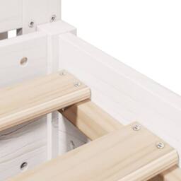 Berkfield Home Bed Frame without Mattress White 180x200 cm Super King Solid Wood Pine - thumbnail 9
