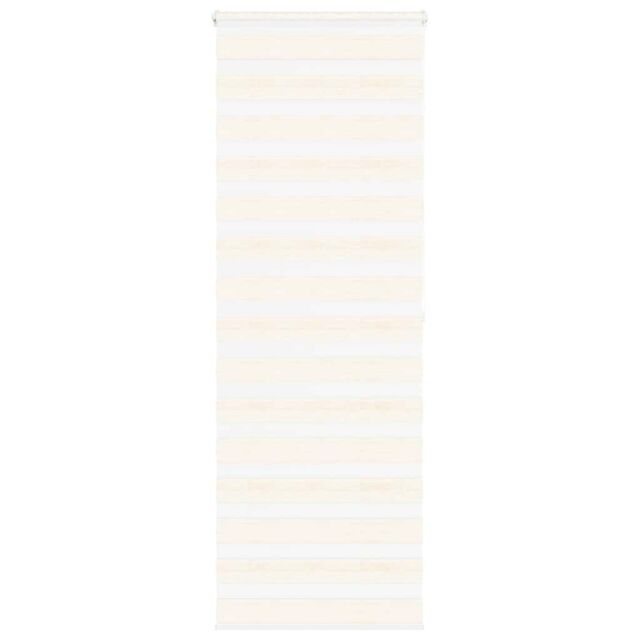 Berkfield Home Zebra Blind Marble Beige 80x200 cm Fabric Width 75.9 cm Polyester - image 1