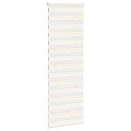 Berkfield Home Zebra Blind Marble Beige 80x200 cm Fabric Width 75.9 cm Polyester - thumbnail 3
