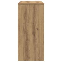 Berkfield Home Sideboard with Drawer Artisan Oak 80x34x76 cm Engineered Wood in Brown - Size: 80 x 34 x 76 cm - thumbnail 7