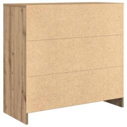 Berkfield Home Sideboard with Drawer Artisan Oak 80x34x76 cm Engineered Wood in Brown - Size: 80 x 34 x 76 cm - thumbnail 8