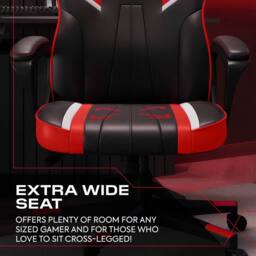 X Rocker Tempest Ergonomic PC Office Gaming Chair in Red - thumbnail 3