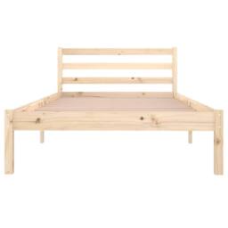 Berkfield Home Day Bed Solid Wood Pine 100x200 cm in Natural - thumbnail 4