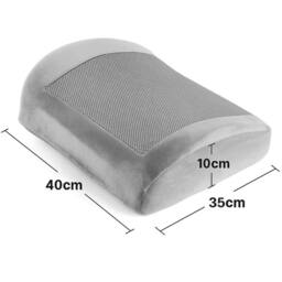 Nordara Memory Foam Seat Cushion Orthopedic Lumbar Support Pain Relief Car in Grey - thumbnail 2