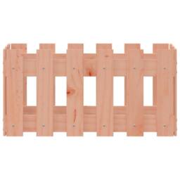 Berkfield Home Garden Planter with Fence Design 60x30x30 cm Solid Wood Douglas in Light Tan - Size: 60 x 30 x 30 cm - thumbnail 5
