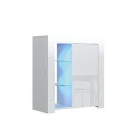 Creative Furniture Serene Sideboard 83cm - White with Gloss Doors & LED Lights - thumbnail 5