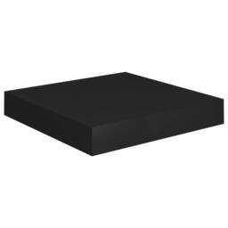Berkfield Home Floating Wall Shelves 2 pcs Black 23x23.5x3.8 cm MDF - thumbnail 4