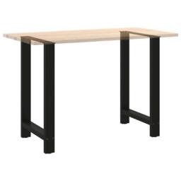 Berkfield Home Coffee Table Legs Black 2 pcs 60x(90-91) cm Steel - thumbnail 8