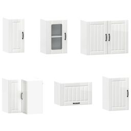 Berkfield Home 11 Piece Kitchen Cabinet Set Kalmar Gloss White Engineered Wood - thumbnail 5