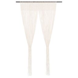 Berkfield Home Macrame Curtain 140x240 cm Cotton in Cream
