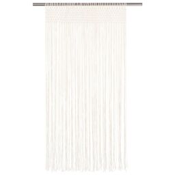 Berkfield Home Macrame Curtain 140x240 cm Cotton in Cream - thumbnail 2