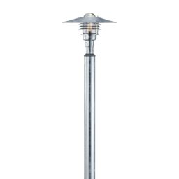 Nordlux Veje Outdoor Post Light Silver Galv Steel Garden E27 IP54 Mains
