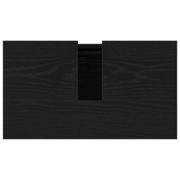 Berkfield Home Bathroom Sink Cabinet Black Oak 58x33x60 cm Engineered Wood - Size: 58 x 33 x 60 cm - thumbnail 9
