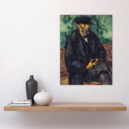 "Artery8 The Gardener Vallier Portrait Painting Cezanne Wall Art Poster Print - Size: W12"" x H16""" - thumbnail 4
