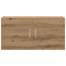 Berkfield Home Wall Cabinet Artisan Oak 80x39x40 cm Engineered Wood in Brown - Size: 80 x 39 x 40 cm - thumbnail 4