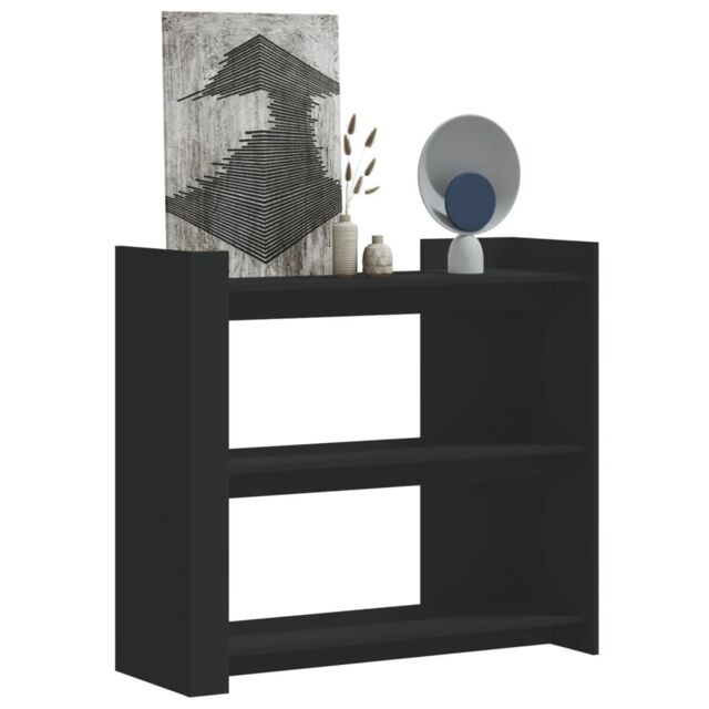 Berkfield Home Console Table Black 100x35x90 cm Engineered Wood - Size: 100 x 35 x 90 cm - image 1