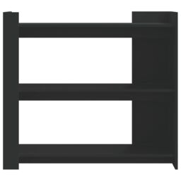 Berkfield Home Console Table Black 100x35x90 cm Engineered Wood - Size: 100 x 35 x 90 cm - thumbnail 4
