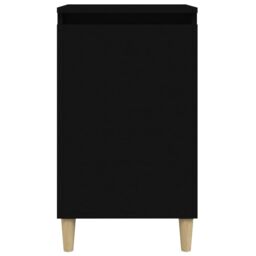 Berkfield Home Bedside Cabinets 2 pcs Black 40x35x70 cm Engineered Wood - Size: 40 x 35 x 70 cm - thumbnail 5