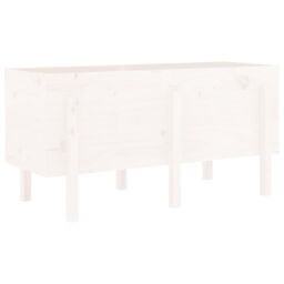 Berkfield Home Garden Raised Bed White 121x50x57 cm Solid Wood Pine - Size: 121 x 50 x 57 cm - thumbnail 2