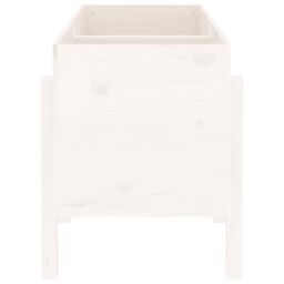 Berkfield Home Garden Raised Bed White 121x50x57 cm Solid Wood Pine - Size: 121 x 50 x 57 cm - thumbnail 4