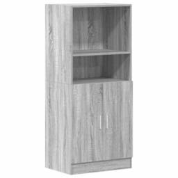Berkfield Home Kitchen Cabinet Grey Sonoma 57x41.5x131.5 cm Engineered Wood