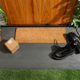 Nicola Spring Coir Step Mats - 60 x 20cm - Hello - Pack of 2 in Brown - Size: 39 cm x 60 cm - thumbnail 6