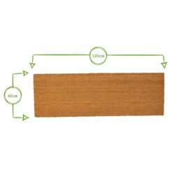Nicola Spring Coir Step Mats - 60 x 20cm - Hello - Pack of 2 in Brown - Size: 39 cm x 60 cm - thumbnail 3