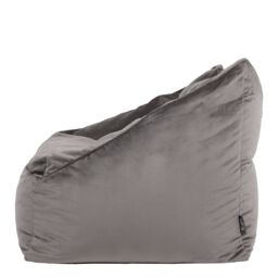 icon Natalia Velvet Adults Bean Bag Armchair, Large Beanbag Dusk Pink in Charcoal - thumbnail 4
