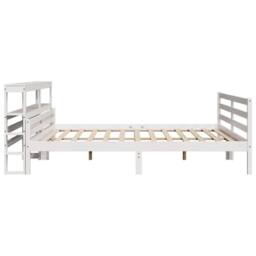 Berkfield Home Bed Frame with Headboard without Mattress White 200x200 cm - thumbnail 5