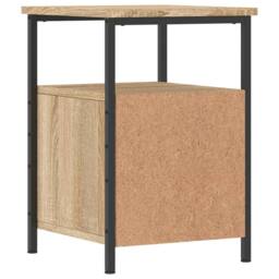 Berkfield Home Bedside Cabinet Sonoma Oak 34x35.5x50 cm Engineered Wood in Brown - thumbnail 8
