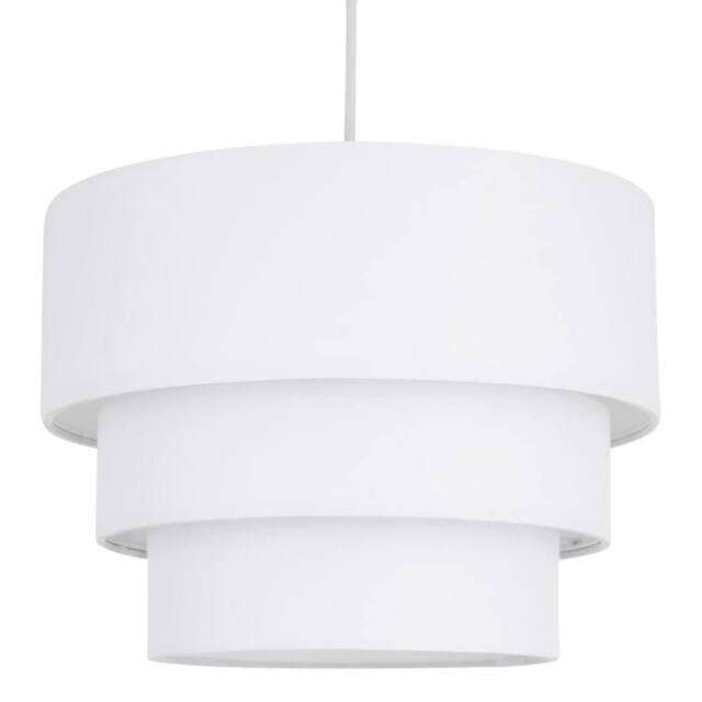 First Choice Lighting White 3 Tier Ceiling Light Shade - image 1
