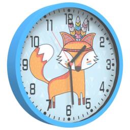 Berkfield Home Wall Clock Blue √ò25.5 cm Polystyrene & Glass
