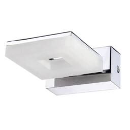 Netlighting Marc Wall Lamp 5W LED 3000K IP44 450lm Chrome Frosted Acrylic in Grey