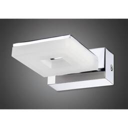 Netlighting Marc Wall Lamp 5W LED 3000K IP44 450lm Chrome Frosted Acrylic in Grey - thumbnail 2