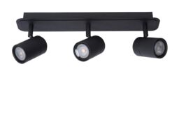 Lucide 'LENNERT' Dimmable Rotatable Bathroom Ceiling Spotlight Bar GU10 in Black - thumbnail 2