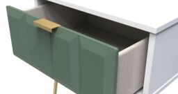 Ready Assembled 2 U Metro 1 Drawer Bedside (Ready Assembled) in Green - thumbnail 5