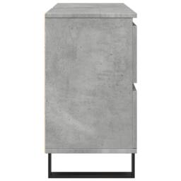 Berkfield Home Bathroom Sink Cabinet Concrete Grey 80x33x60 cm Engineered Wood - Size: 80 x 33 x 60 cm - thumbnail 5