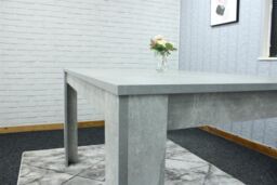 KOSY KOALA Dining Table Grey Wood Kitchen Place for 4 Seats, Dining Table Only (Grey H 75 x L 117 x W 77 cm) - thumbnail 4